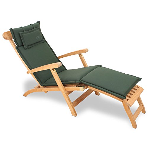 ROG garden-line AU24 Auflage FÜR DECKCHAIR LIEGESTUHL 186 x 45 cm - GRÜN von ROG garden-line