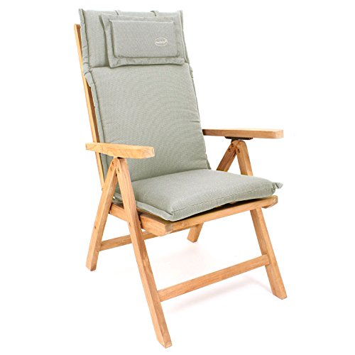 ROG garden-line AU93: Auflage FÜR HOCHLEHNER 119 x 46 cm - Taupe (GRAU) von ROG garden-line