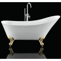 Freistehende Badewanne mit Füßen balmain Adlerfüße gold 161 cm - Adlerfüße gold von ROGIER&MOTHES