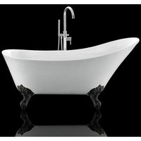 Freistehende Badewanne mit Füßen BALMAIN Adlerfüße SCHWARZ 161 cm - Adlerfüße SCHWARZ von ROGIER&MOTHES