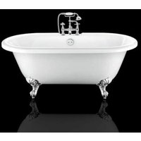 Freistehende Badewanne mit Füßen chelsea Adlerfüße chrom 154 cm - Adlerfüße chrom von ROGIER&MOTHES