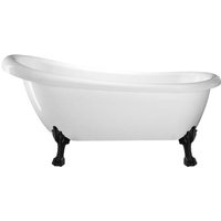 Freistehende Badewanne mit Füßen richmond Löwenfüße schwarz 155 cm - Löwenfüße schwarz von ROGIER&MOTHES