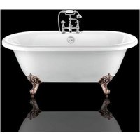 Freistehende Badewanne mit Füßen CHELSEA Adlerfüße ALTKUPFER 154 cm - Adlerfüße ALTKUPFER von ROGIER&MOTHES