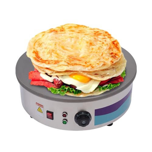 ROGONPDK 3000W Profi Rund Kreppmacher Crepesgerät | 45cm Crepes Platte Crepespfanne Crepes-Maker | Gastro Edelstahl Crepeseisen | Crepiere mit Verteiler & Spachtel ROGONPDK 3000W Profi Rund Kreppmacher Crepesgerät | 45cm Crepes Platte Crepespfanne Crepes-Maker | Gastro Edelstahl Crepeseisen | Crepiere mit Verteiler & Spachtel von ROGONPDK