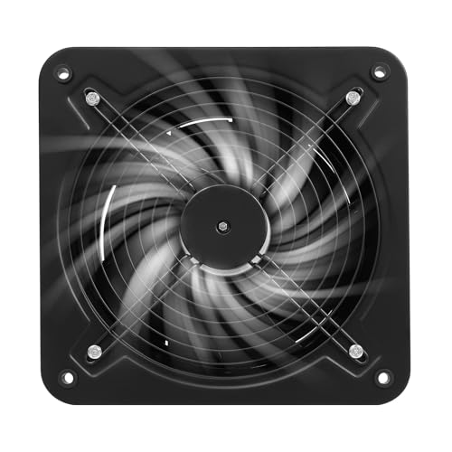 ROGONPDK 300mm Abluftventilator | Super Luftmenge 2677m³/h Industrielle Wandventilator | Axialventilator Wand Geräuscharm Rohrlüfter für Keller Garage Attic Belüftung und Kühlung von ROGONPDK
