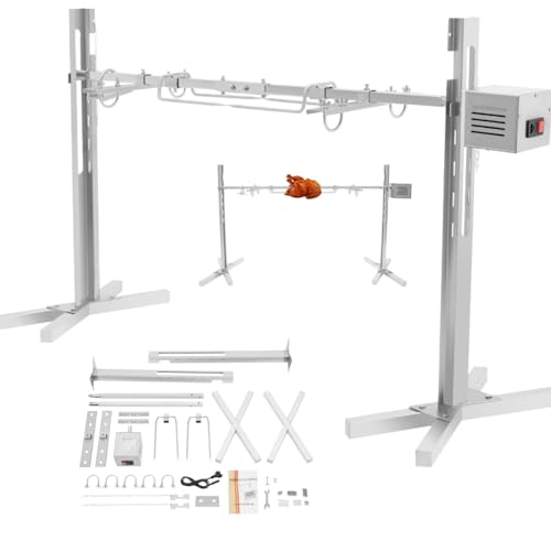 ROGONPDK 40 kg Elektrisch Grillspieß | Edelstahl Spanferkelgrill Lammgrill BBQ Grill Drehspieß Höhenverstellbereich: 5 Gänge | Außen Spießbratengrill mit 2 Fleischnadel für Fleisch ROGONPDK 40 kg Elektrisch Grillspieß | Edelstahl Spanferkelgrill Lammgrill BBQ Grill Drehspieß Höhenverstellbereich: 5 Gänge | Außen Spießbratengrill mit 2 Fleischnadel für Fleisch von ROGONPDK