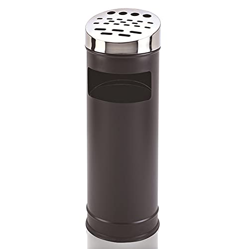 ROHCGHC Aschenbecher an der Wand, Aschenbecher aus Edelstahl, Bodenaschenbecher, modern, stehender Mülleimer Metall, Zigaretten-Aschenbecher, Ständer, for Terrasse, Außenbereich, Hotel(Black) von ROHCGHC
