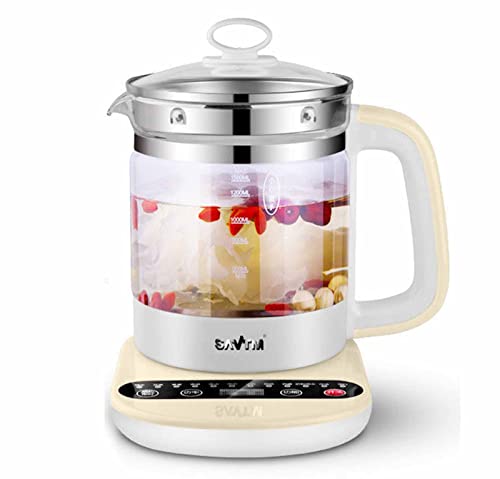 ROHCGHC elektrische Warmwasserkocher, 1,8 l große Kapazität Glas Multifunktions-Kochtee Suppe Blume Teekanne automatische elektrische Eintopf Vogelnest Topf Wasserkocher ROHCGHC elektrische Warmwasserkocher, 1,8 l große Kapazität Glas Multifunktions-Kochtee Suppe Blume Teekanne automatische elektrische Eintopf Vogelnest Topf Wasserkocher von ROHCGHC