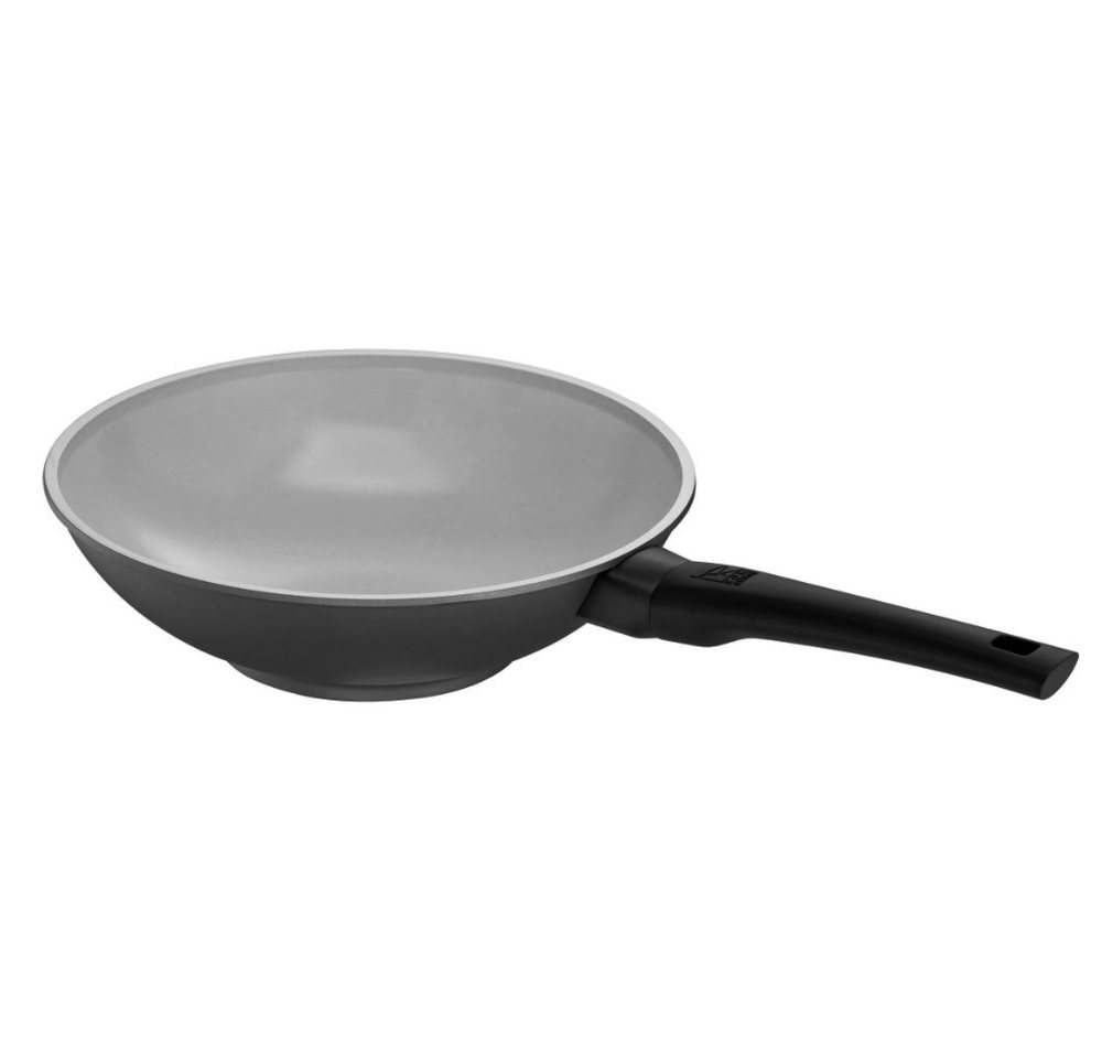 ROHE Germany Wok Visiona, Aluminium, Kunststoff (Set, 2-tlg., 1 x Pfanne, 1 x Deckel), Ø 28 cm, induktion, antihaftbeschichtet von ROHE Germany