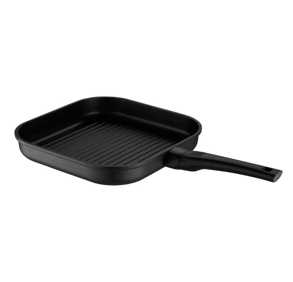 ROHE Germany Grillpfanne Novara, Aluminium (Einzelartikel, 1-tlg., 1 x Pfanne), 28 x 28 cm, induktion, antihaftbeschichtet von ROHE Germany