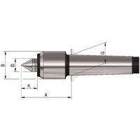 Mitlaufende Zentrierspitzen 60°. mk 2. Größe 02.mit kleinem Gehäusedurchmesser von RÖHM GMBH