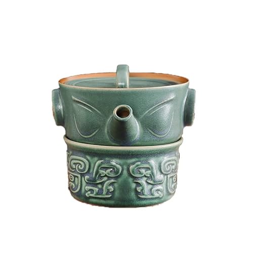 ROJDFCNBW Chinesischer Kung Fu Tee Zeremonie Porzellan Teeka Chinese Kungfu Tea Set Handmade Ceramic Porcelain Teapot Gaiwan Teacups Travel von ROJDFCNBW