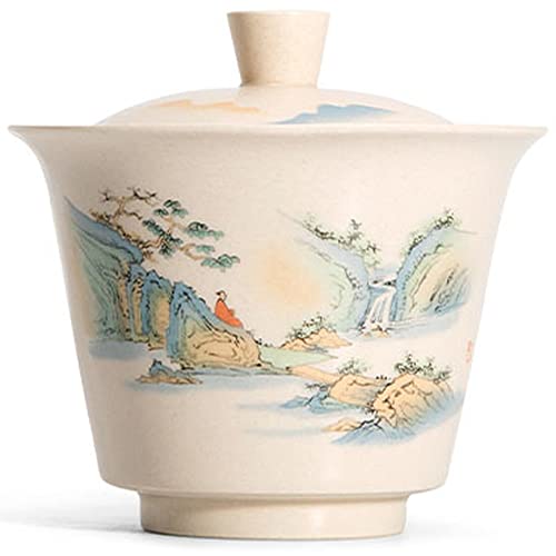 ROJDFCNBW Chinesischer Kung Fu Tee Zeremonie Porzellan Teeka Tea Set Bowl Saucer Cup 160ml Jingdezhen Landscape Pattern Ceramic 8.8x8.3cm ROJDFCNBW Chinesischer Kung Fu Tee Zeremonie Porzellan Teeka Tea Set Bowl Saucer Cup 160ml Jingdezhen Landscape Pattern Ceramic 8.8x8.3cm von ROJDFCNBW