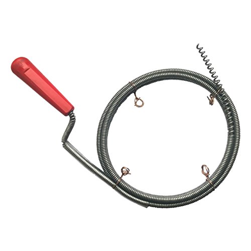 Rohrreinigungsspirale Ø 6mm x 1,5m mit Bohrspitze, extra dünne Abflussspirale von ROKA Store