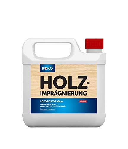 ROKO Holz Imprägnierung Farblos - 3 Kg - Effektiver Langzeitschutz - Holzimprägnierung, Holzgrundierung, Holzschutz, Grundierung - Für alle Holzarten von Roko