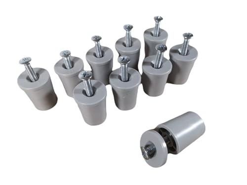 Rolladen Stopper 28 mm lang in grau Anschläge 10 Stück Rolatec Set von Rolatec