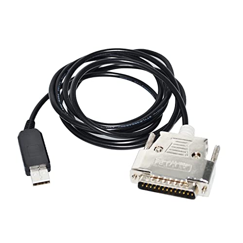 ROLEDO FT232RL RS232 USB AUF D-SUB 25PIN DB25 MÄNNLICHER Adapter CNC-STEUERPROGRAMMIERKABEL Passend Compatible with FANUC 16/18/21/0i/16i/18i/21i Serie (Size : 1.8M, Color : FT232RL Chip) von ROLEDO