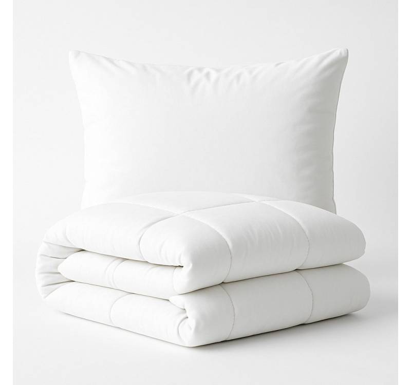 ROLFNERS Bettdecke + Kopfkissen Set, 4-Jahreszeiten, temperaturausgleichend, ohne Bezug nutzbar von ROLFNERS