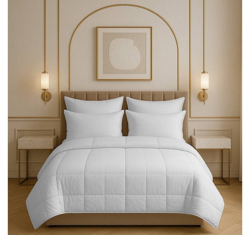 ROLFNERS Bettdecke + Kopfkissen Set, 4-Jahreszeiten, wärmeregulierend, ohne Bezug nutzbar, pflegeleicht von ROLFNERS