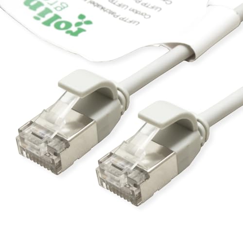 ROLINE GREEN U/FTP Patchkabel Kat.6A (Class EA), LSOH, slim, grau, 2 m von ROLINE GREEN