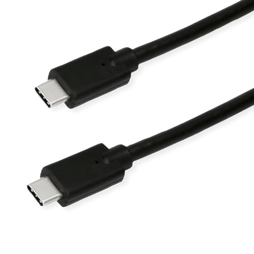 ROLINE GREEN USB 3.2 Gen 2x2 Kabel, Emark, C-C, ST/ST, 20Gbit/s, 100W, schwarz, 0,5 m von ROLINE GREEN