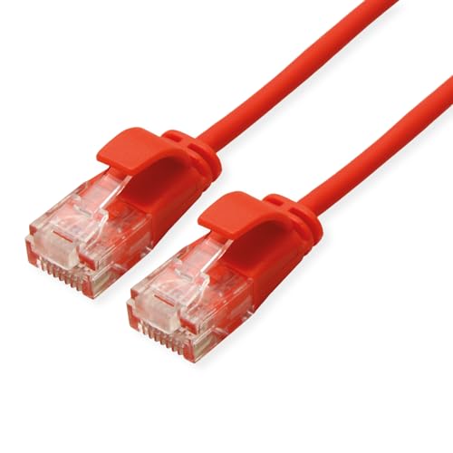 ROLINE GREEN UTP Patchkabel Kat.6A (Class EA), LSOH, Slim, rot, 5 m von ROLINE GREEN