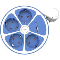 19.07.2341 Steckdosenleiste Weiß-Blau CEE-Stecker 1 St. - Roline von ROLINE