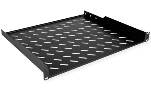 ROLINE 19-Zoll Fachboden 1 HE 400 T, 15kg Tragkraft schwarz von ROLINE
