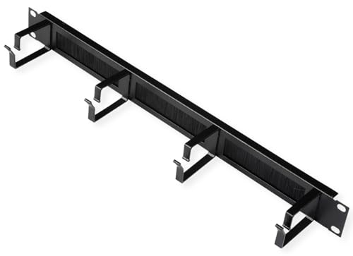 ROLINE 19-Zoll Rangierpanel 1 HE, mit Bürstenleiste 44x60mm schwarz von ROLINE