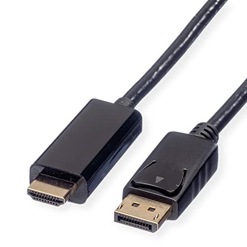 Roline DisplayPort / HDMI Adapterkabel DisplayPort Stecker, HDMI-A Stecker 5.00m Schwarz 11.04.5788 von ROLINE