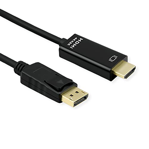 ROLINE DisplayPort Kabel DP - UHDTV, Slim, ST/ST, schwarz, 2 m von ROLINE