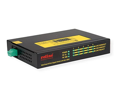 ROLINE Industrie Gigabit Switch, 5X RJ-45 + 1x SFP ROLINE Industrie Gigabit Switch, 5X RJ-45 + 1x SFP von ROLINE