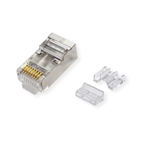 ROLINE Modular Plug geschirmt Kat.6A (Class EA), für Massiv-/Litzendraht, 10 St. von ROLINE