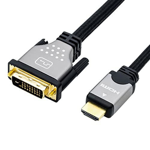 ROLINE Monitorkabel DVI - HDMI, ST-ST, dual link, schwarz / silber, 5 m von ROLINE