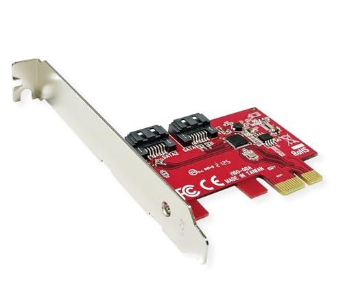 ROLINE PCIe x1 SATA III 6Gbps AHCI 2Port Low Profile Host Adapter von ROLINE