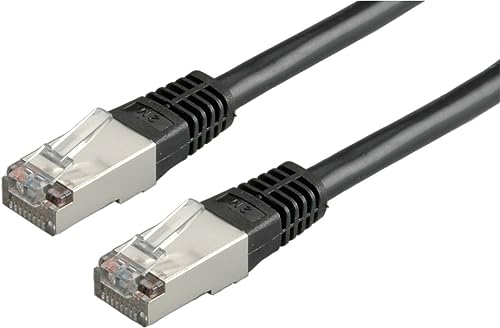 ROLINE Patchkabel Kat.5e (Class D) S/FTP, schwarz, 0,5 m von ROLINE