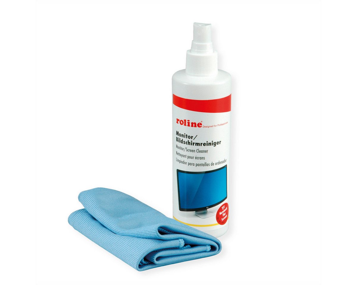 ROLINE Reinigungs-Set Bildschirmreiniger TFT inklusive Mikrofasertuch, 250 ml ROLINE Reinigungs-Set Bildschirmreiniger TFT inklusive Mikrofasertuch, 250 ml von ROLINE