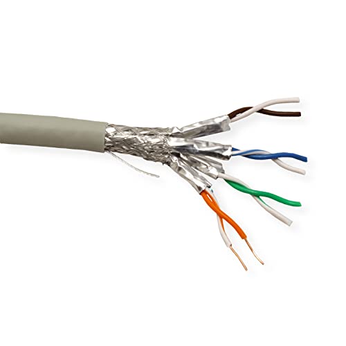 ROLINE S/FTP Kabel, Kat.6A (Class EA), LSOH, Massivdraht, 100 m von ROLINE