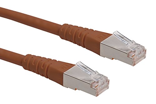 ROLINE S/FTP LAN Kabel Cat 6 | Ethernet Netzwerkkabel mit RJ45 Stecker | Braun 20 m von ROLINE