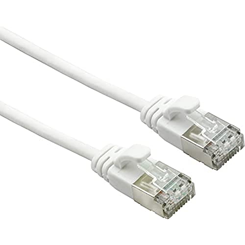 ROLINE U/FTP DataCenter Kabel Kat.7, LSOH, mit RJ45 Steckern (500 MHz/Class EA), slim, weiß, 1,5 m von ROLINE