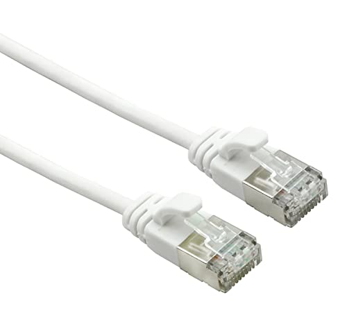 ROLINE U/FTP DataCenter Kabel Kat.7, LSOH, mit RJ45 Steckern (500 MHz/Class EA), slim, weiß, 1 m von ROLINE