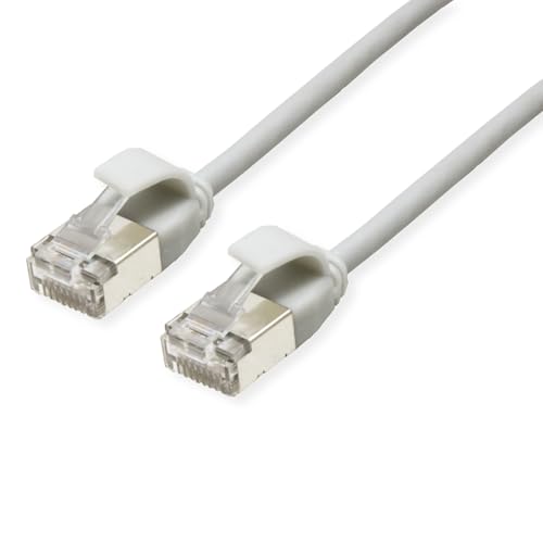 ROLINE U/FTP DataCenter Patchkabel Kat.6A (Class EA), LSOH, Slim, grau, 1 m von ROLINE