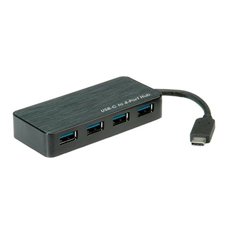 ROLINE USB 3.0 Hub Typ C zu 4 x Typ A schwarz ROLINE USB 3.0 Hub Typ C zu 4 x Typ A schwarz von ROLINE