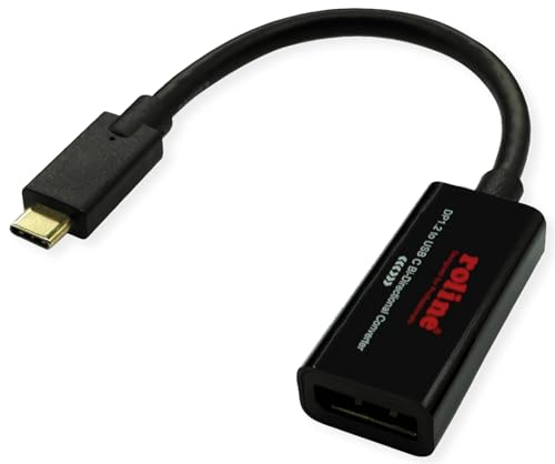 ROLINE USB Typ C - DisplayPort, v1.2, bidirektionaler Kabel-Adapter, ST/BU, 0,2 m ROLINE USB Typ C - DisplayPort, v1.2, bidirektionaler Kabel-Adapter, ST/BU, 0,2 m von ROLINE