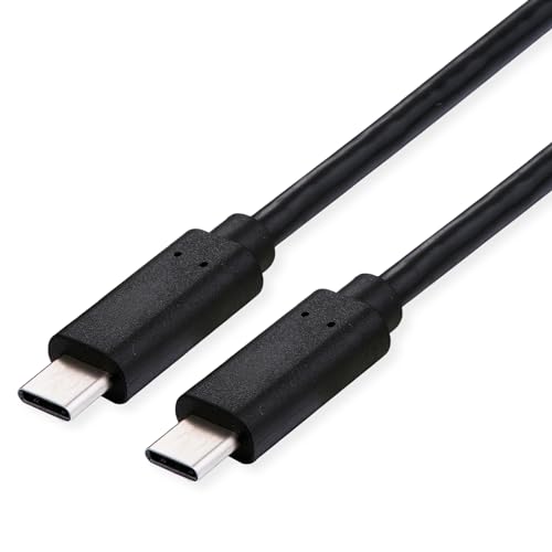 ROLINE USB4 Gen2x2 Kabel, C–C, ST/ST, 20Gbit/s, 100W, schwarz, 2 m von ROLINE
