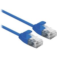 ROLINE UTP DataCenter Patchkabel Kat.6A (Class EA), LSOH, slim, blau, 0,5 m von ROLINE