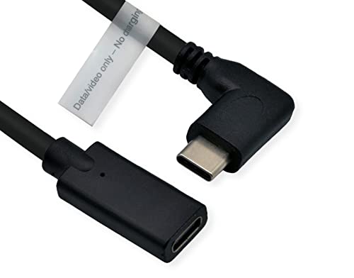 ROLINE Video-Verlängerungskabel (DP Alt Mode) USB Typ C-C, ST/BU, schwarz, 2 m von ROLINE