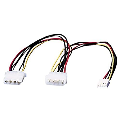 ROLINE Y-Kabel 4 pol. HDD / 4 pol. HDD + 4 pol. FDD, 0,3 m von ROLINE