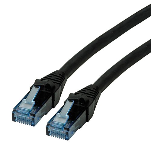 Roline 21.15.2757 RJ45 Netzwerkkabel, Patchkabel CAT 6a U/UTP 10.00m Schwarz 1St. von ROLINE