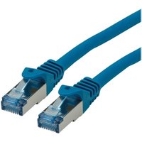 Roline Patch-Kabel RJ-45 (M) zu RJ-45 (M) 5 m SFTP PiMF CAT 6a blau (21.15.2845) von ROLINE